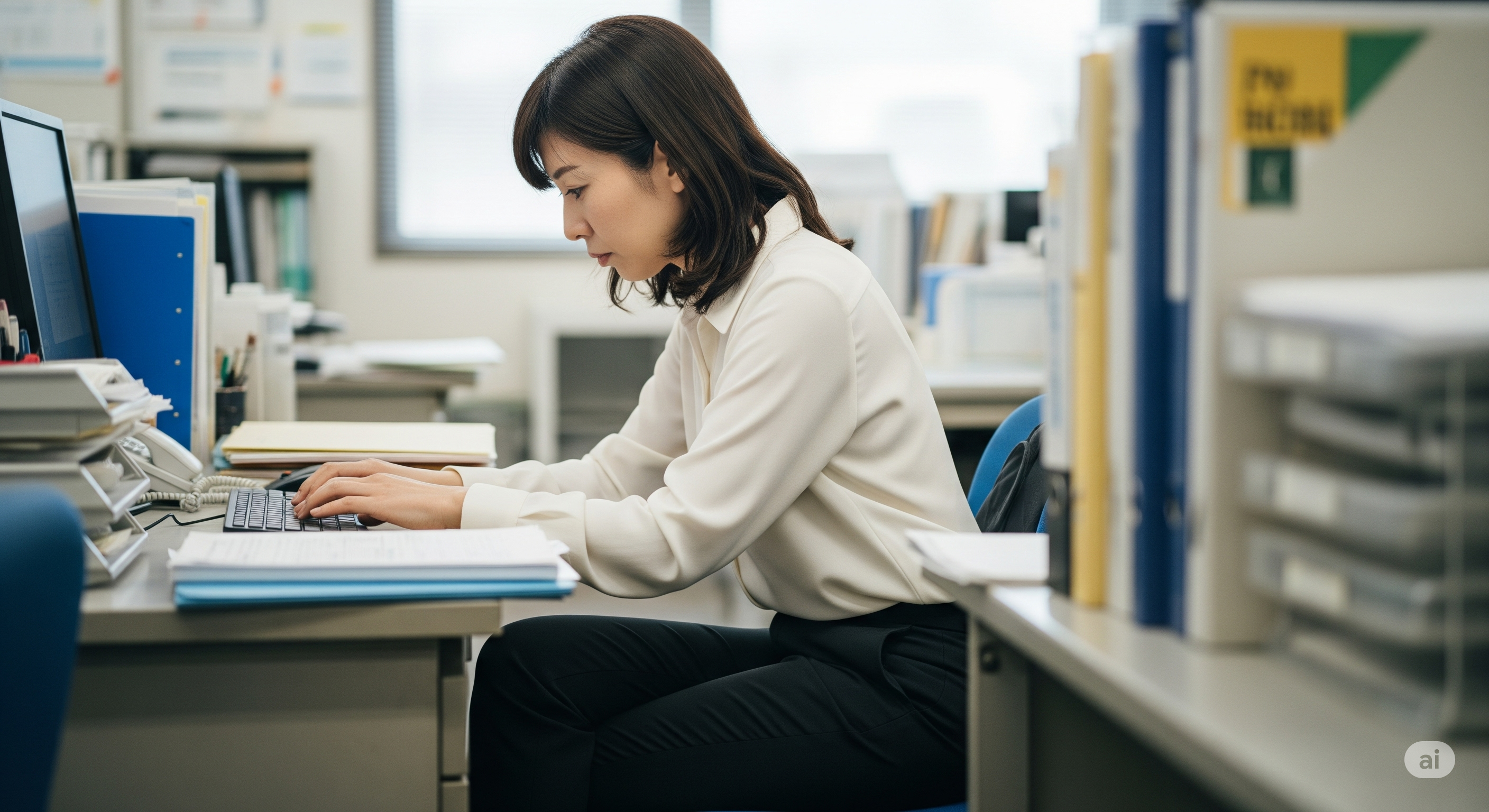 40代猫背の女性・腱鞘炎になりやすい